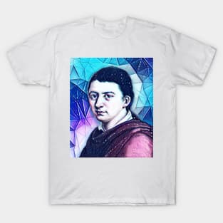 Friedrich Schlegel Snowy Portrait | Friedrich Schlegel Artwork 13 T-Shirt